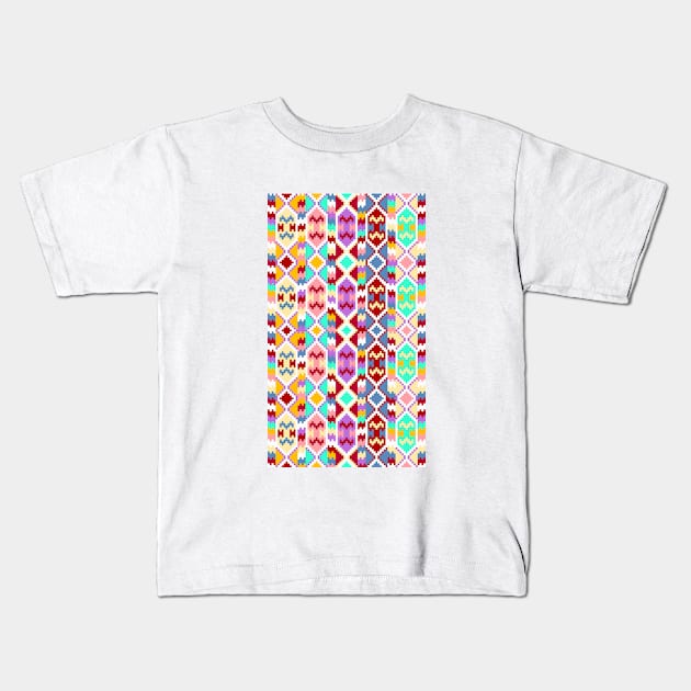 Pattern Indi Kids T-Shirt by simokava